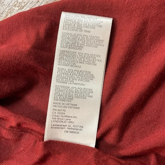 Free People Hayley Midi Strapless Dress in Russet Acorn Women’s Size Medium - Picture 13 of 13